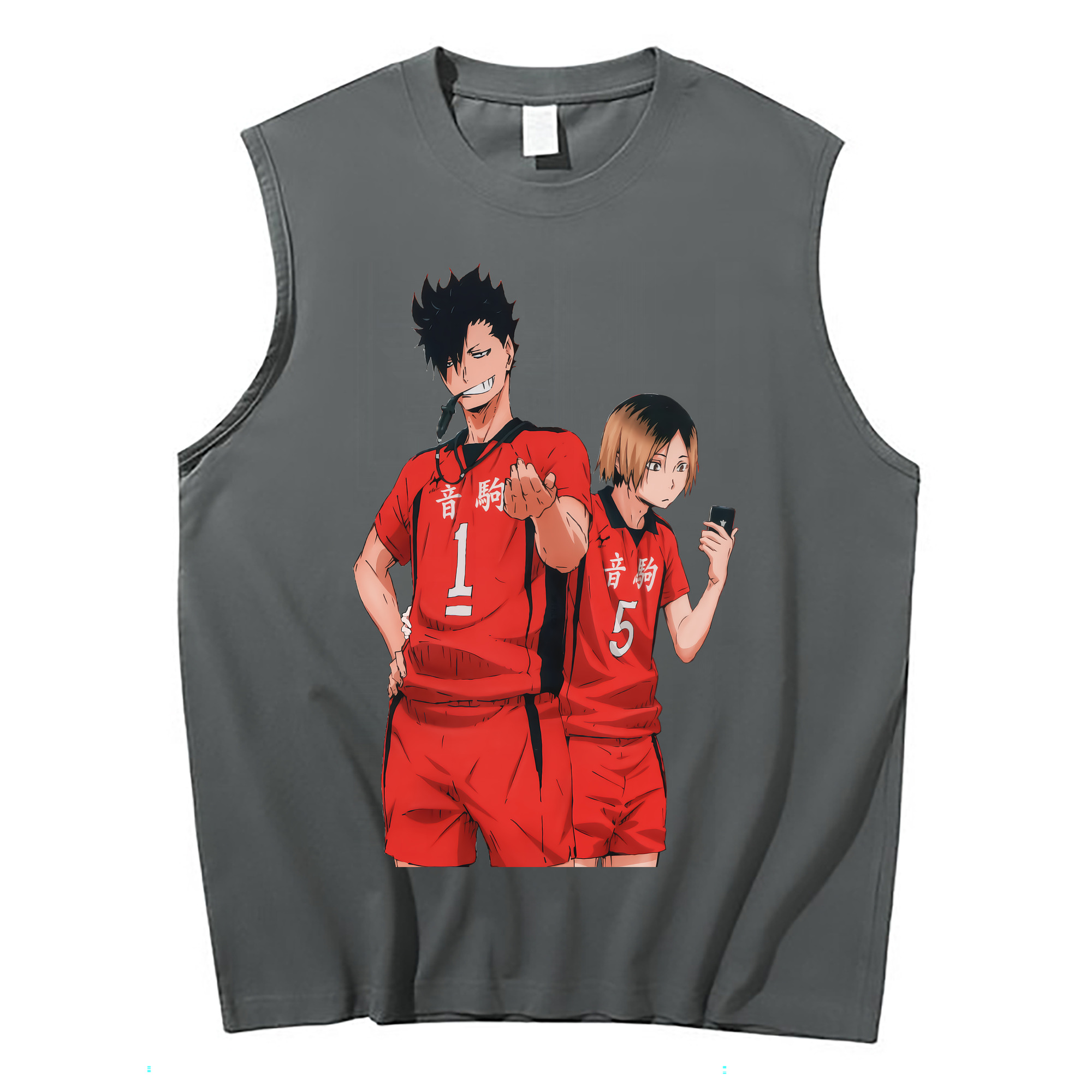 （画像用） ハイキュー!! Haikyu!! コットン100％タンクトップ（フロントプリント）
